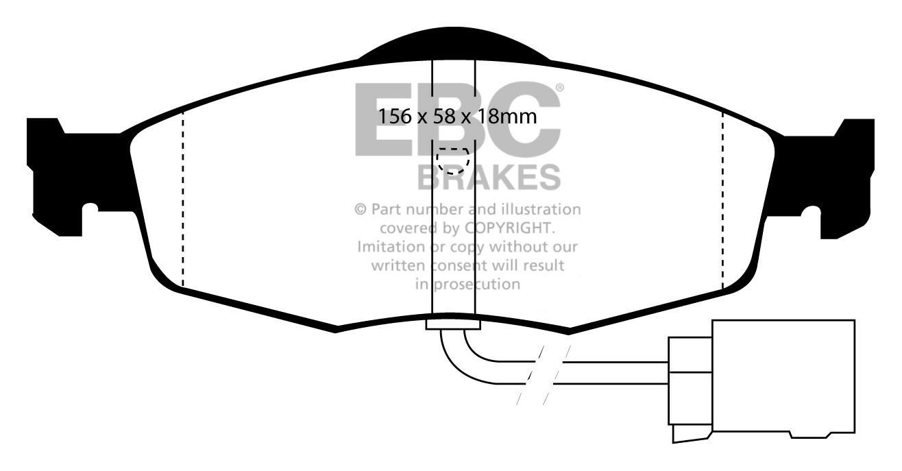 EBC Brakes FORD Mondeo (Sedan & Hatch) 1.8 93-94 Remblokken voor