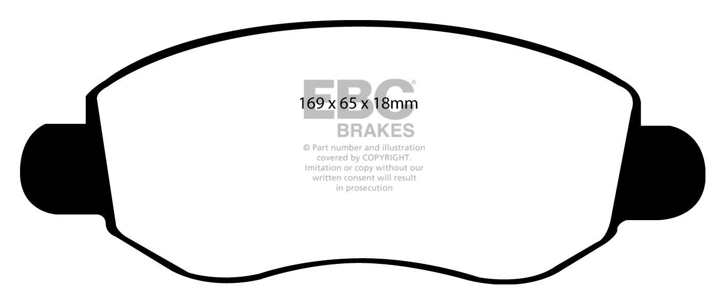 EBC Brakes FORD BEDRIJFSWAGEN Tourneo 2.5 2000-2006 Remblokken v