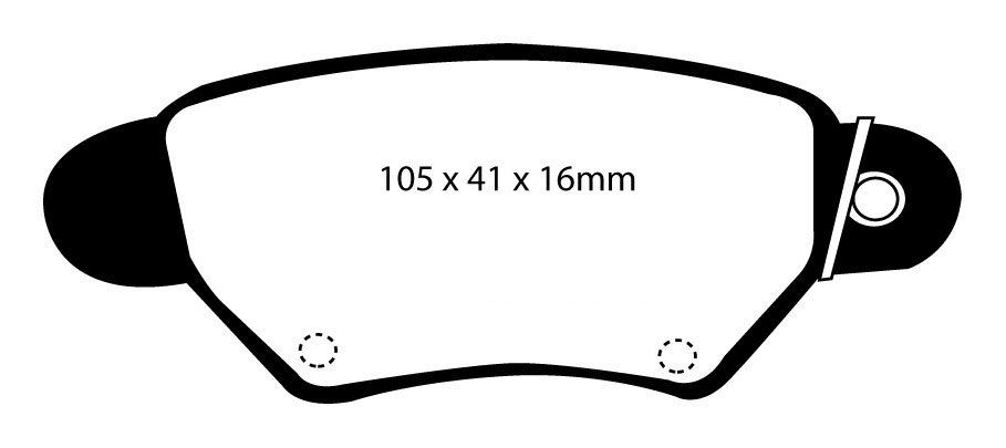 EBC Brakes OPEL Astra G 1.4 (ABS) 98-2005 Remblokken achterzijde