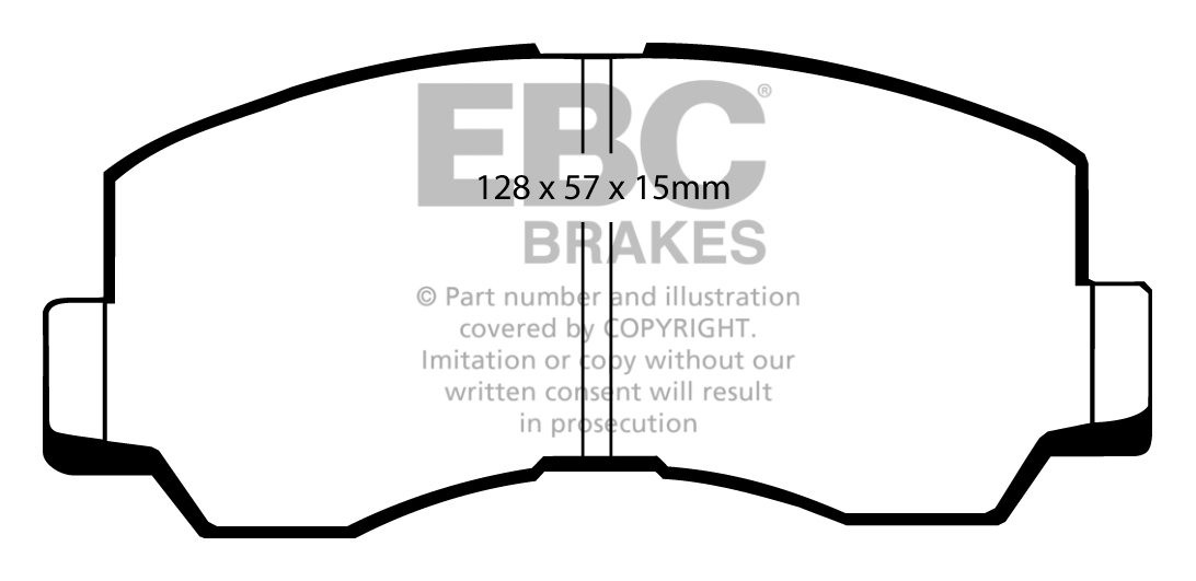 EBC Brakes MITSUBISHI Pajero 2.5 TD (L49) 86-87 Remblokken voorz