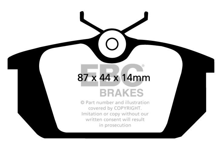 EBC Brakes ALFA ROMEO Alfa 155 2.5 TD 93-96 Remblokken achterzij