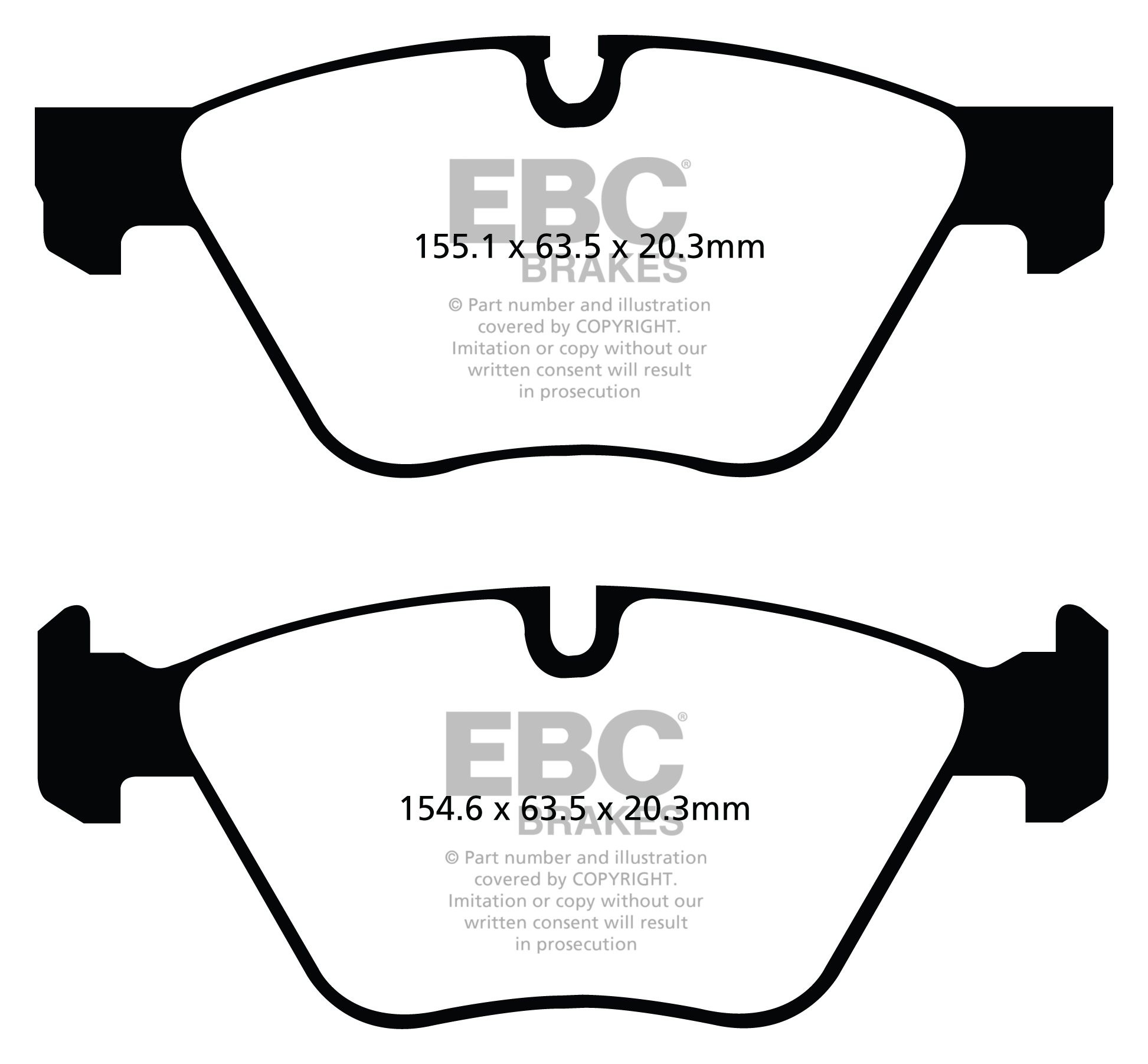 EBC Brakes BMW 320 2.0 (E90) 2010-.. Remblokken voorzijde