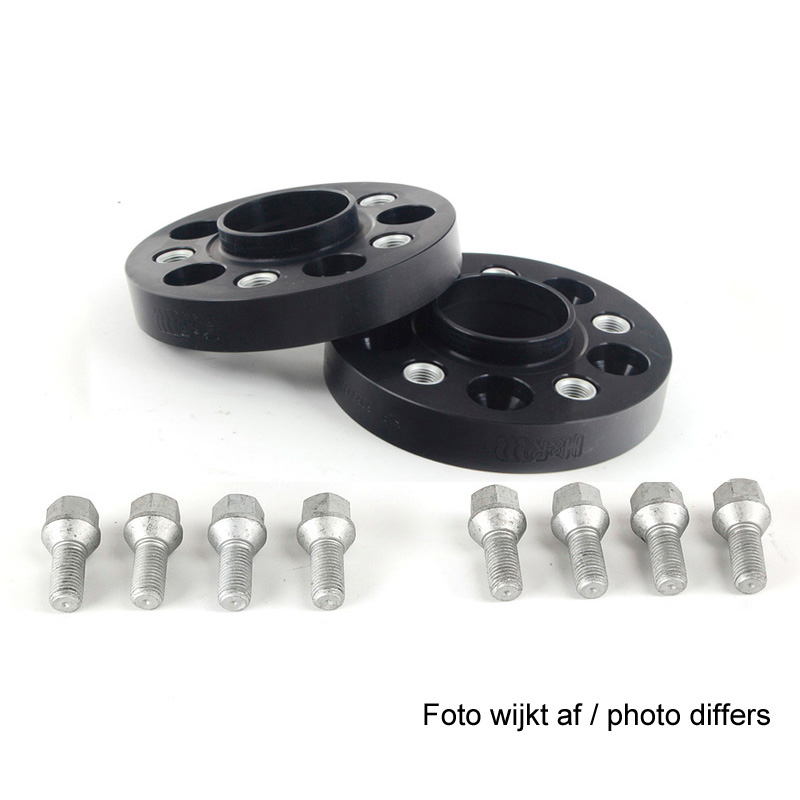 H&R DRA-Systeem Spoorverbreders 35mm 5x112 - Naaf 66,5mm - Boutmaat M15x1,25 -   Mercedes - Zwart