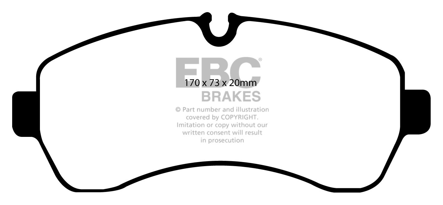 EBC Brakes MERCEDES BEDRIJFSWAGEN Sprinter 510D 2.1 TD 2009-.. R