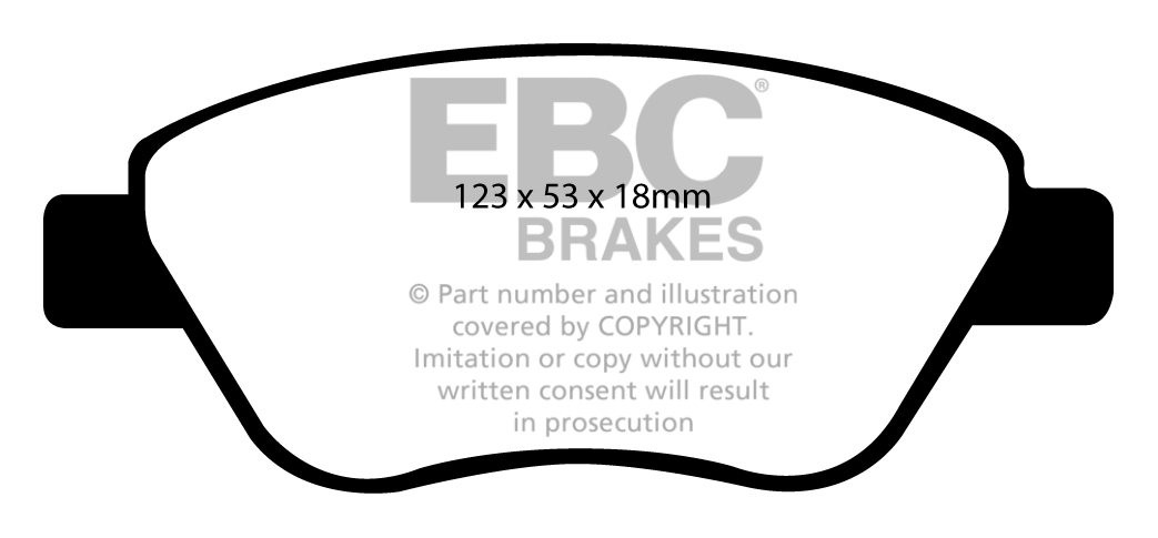 EBC Brakes PROTON Satria Neo 1.6 2007-.. Remblokken voorzijde
