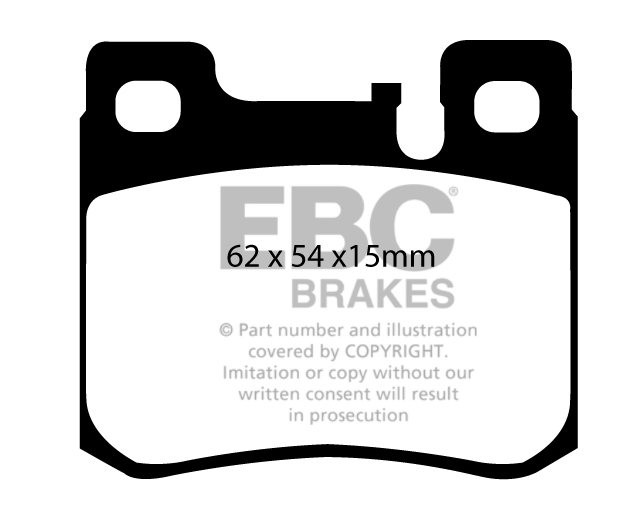 EBC Brakes MERCEDES SL-Class (R129) SL500 96-99 Remblokken achte