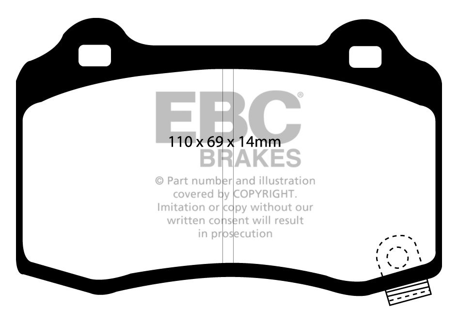EBC Brakes FORD Focus Mk1 2.0 (ST170) 2002-2005 Remschijf groove