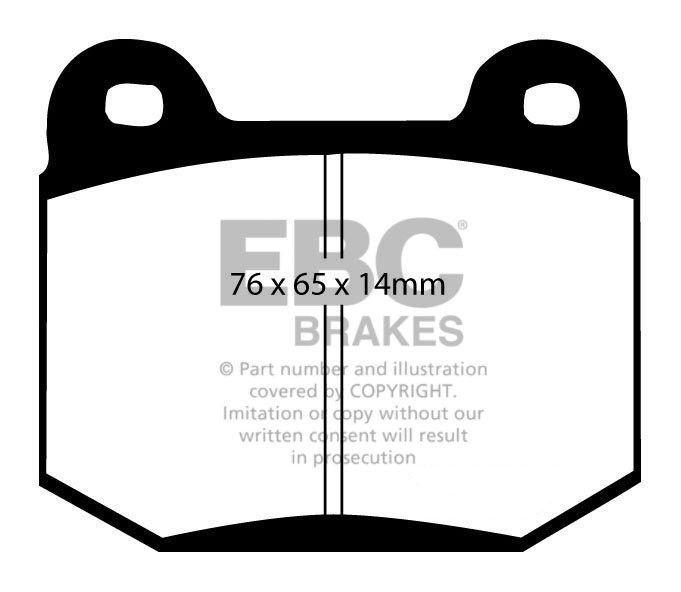 EBC Brakes ROVER 75 4.6 2004-2005 Remblokken achterzijde