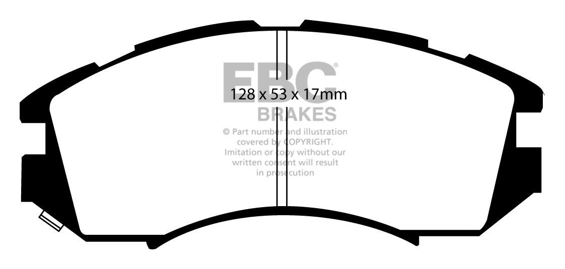 EBC Brakes SUBARU Legacy 2.2 (BD7) 94-96 Remblokken voorzijde gr